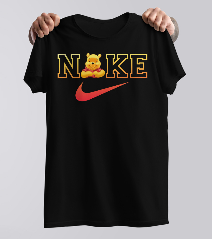 Nike Pooh Bear Red Swoosh T-Shirt