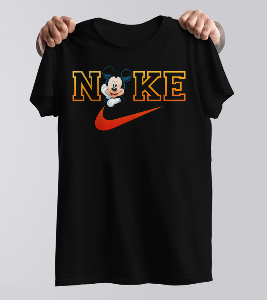Mickey Mouse Nike Swoosh Theme T-Shirt