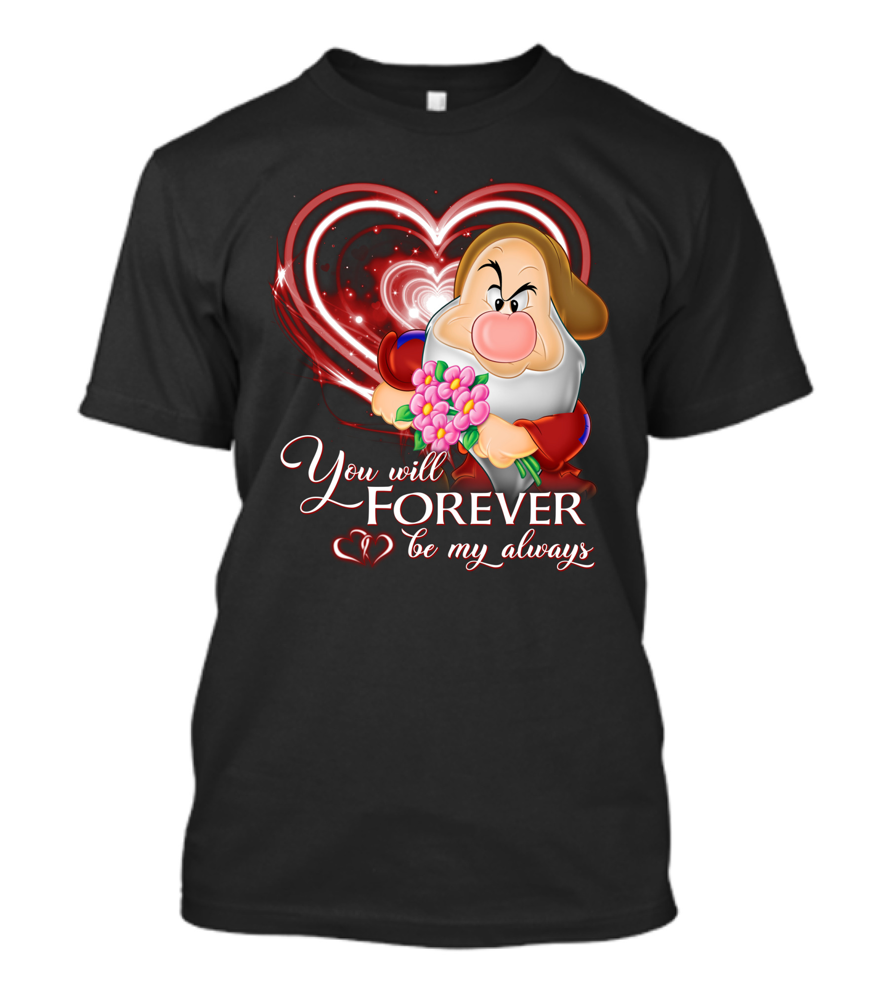 Grumpy You Will Forever Be My Always Heart And Flowers T-Shirt