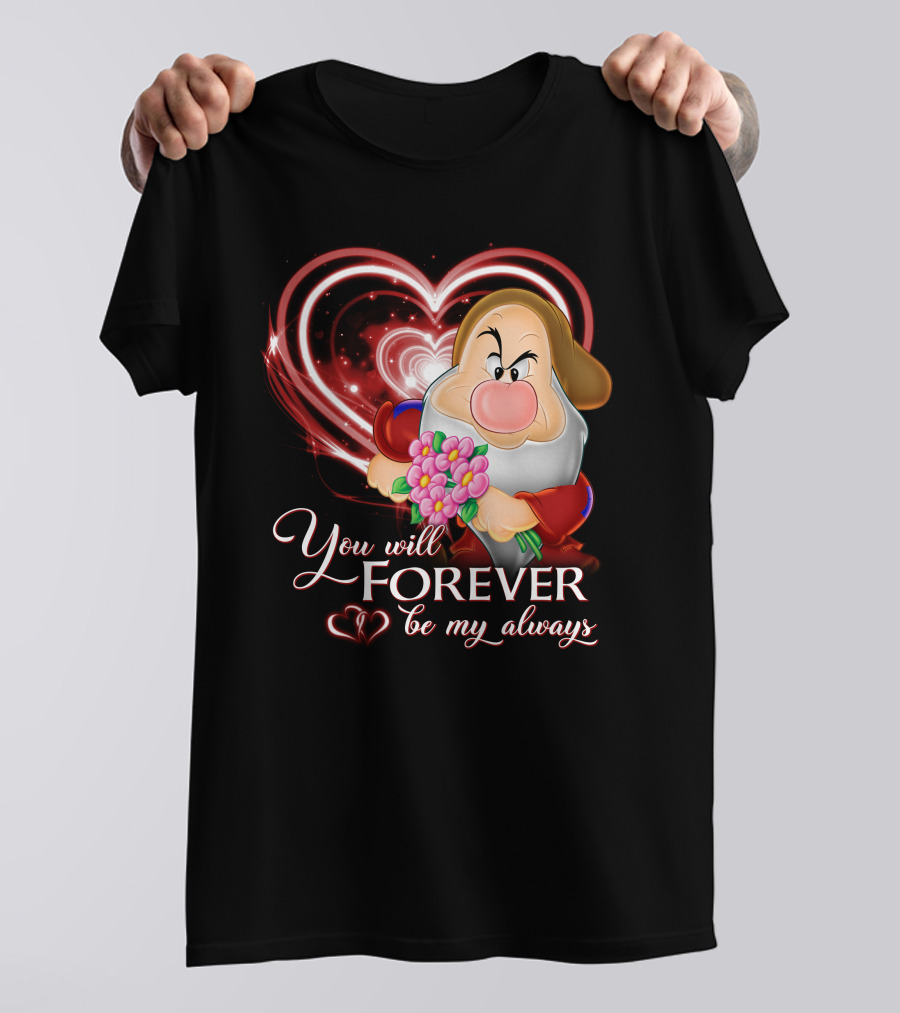 Grumpy You Will Forever Be My Always Heart And Flowers T-Shirt