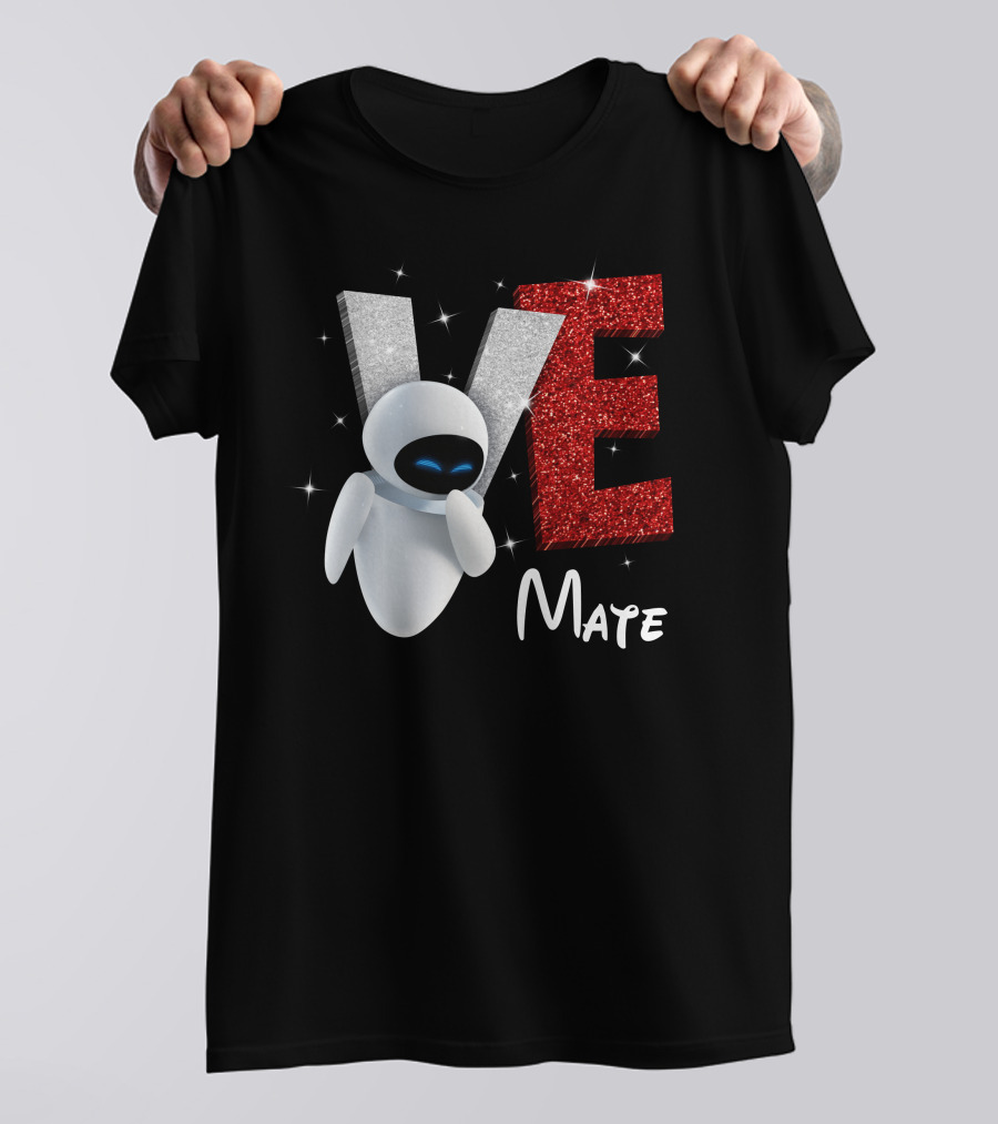 Eve Mate Wall-E Sparkling Letters With Effect T-Shirt