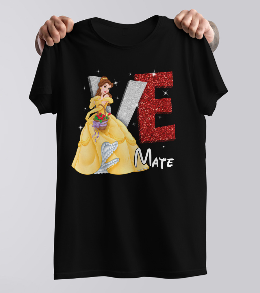 Belle Love Mate Sparkling Princess Theme T-Shirt