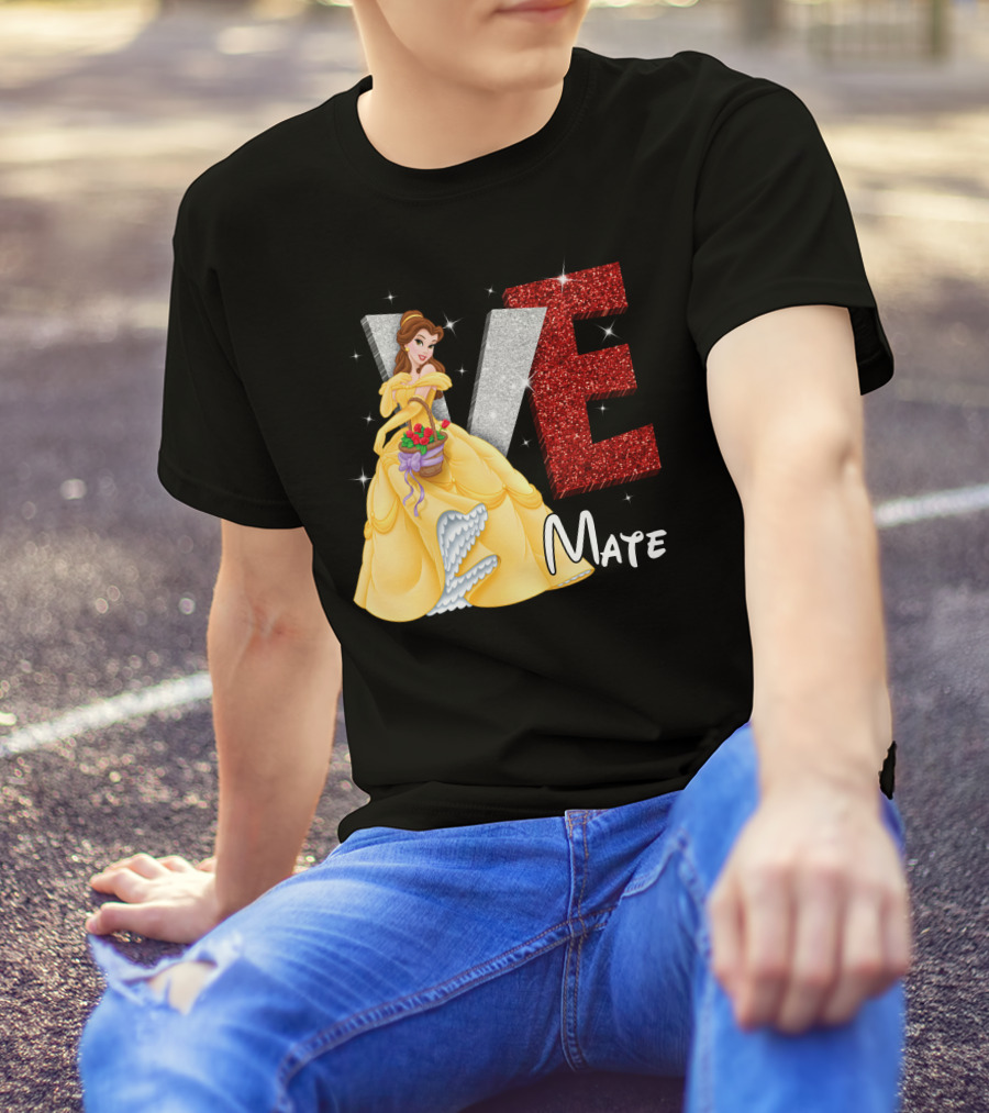 Belle Love Mate Sparkling Princess Theme T-Shirt