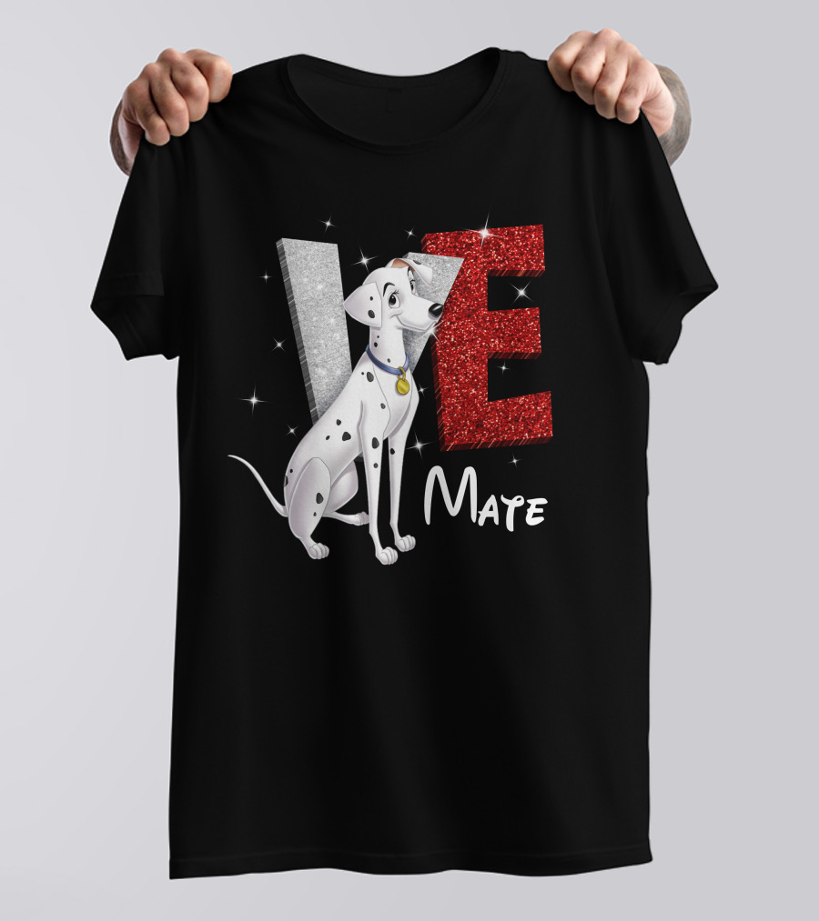 Perdita Love Mate Dalmatian Sparkle T-Shirt