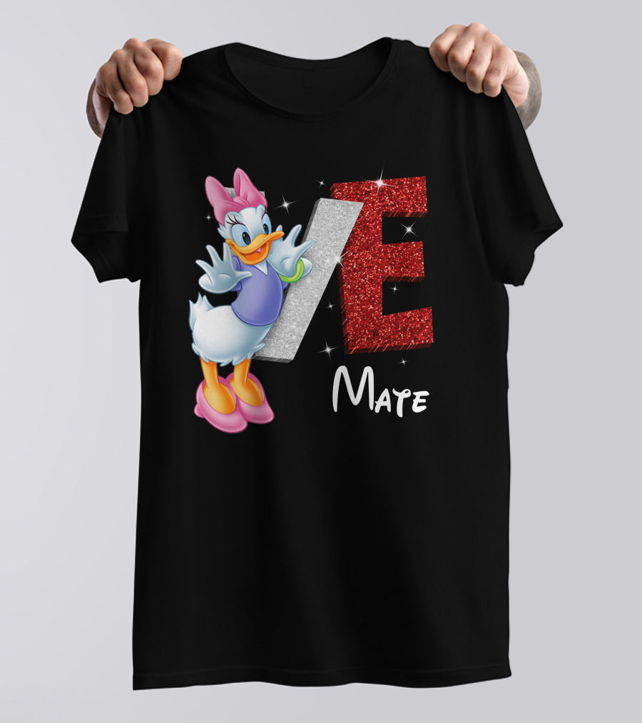 Daisy Duck Love Mate Sparkling Style T-Shirt