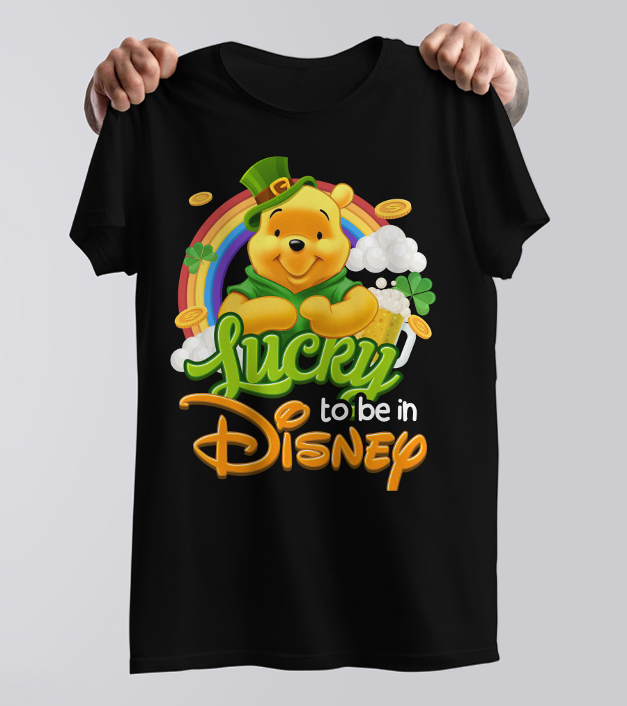 Lucky To Be In Disney Pooh T-Shirt