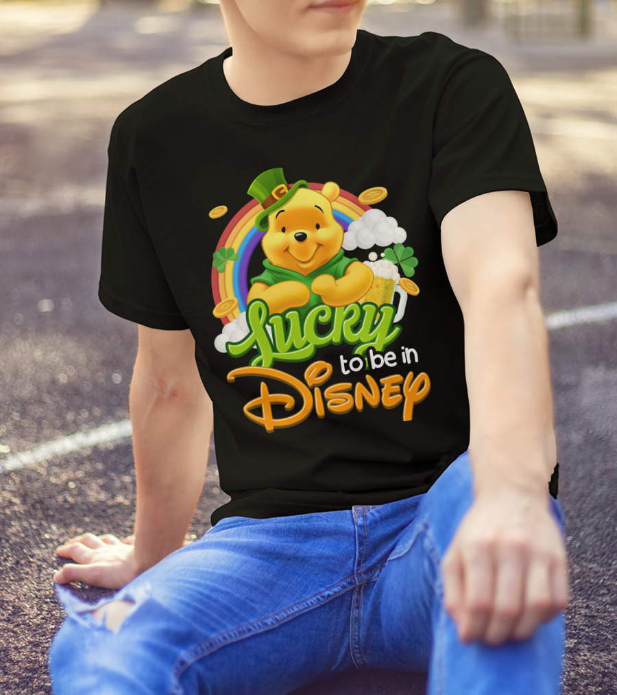 Lucky To Be In Disney Pooh T-Shirt