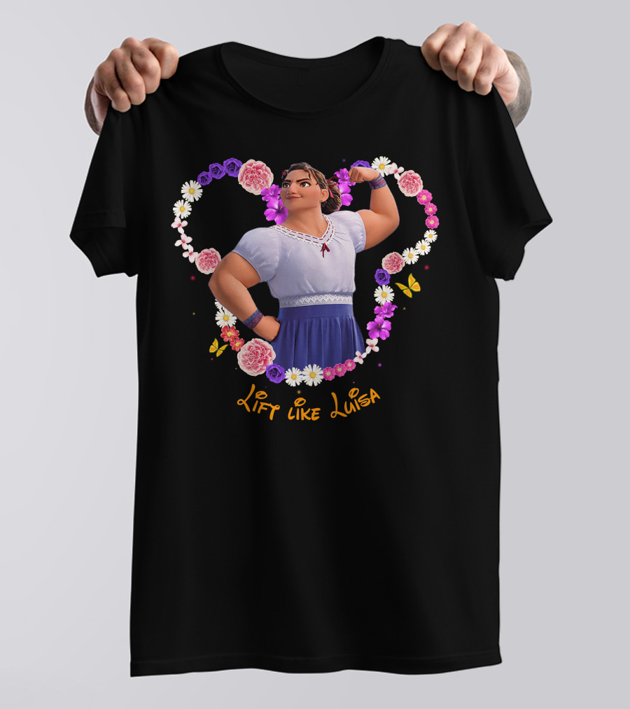 Lift Like Luisa Flowers Butterflies T-Shirt
