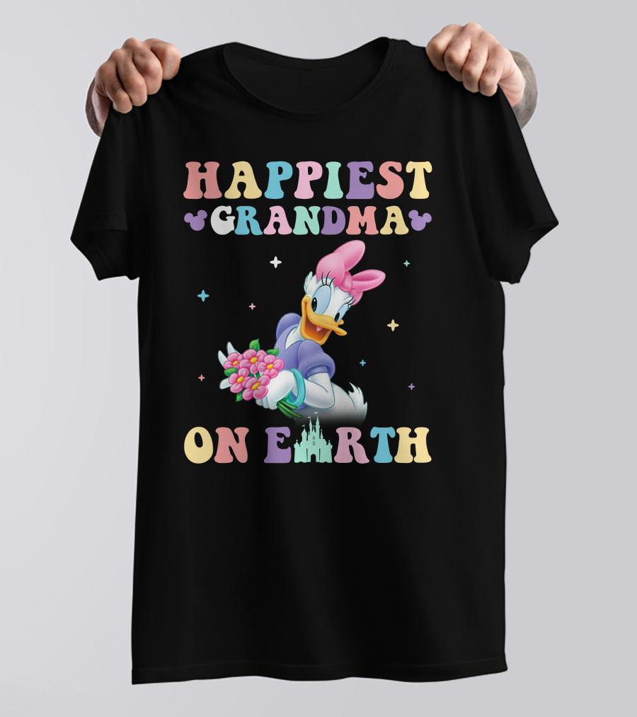 Happiest Grandma On Earth Daisy Duck Disney T-Shirt