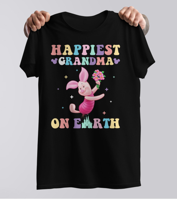 Happiest Grandma On Earth Piglet T-Shirt