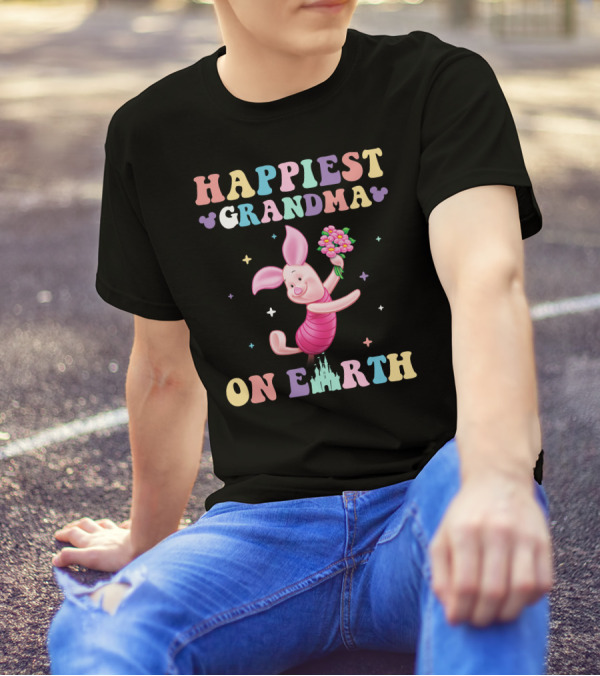 Happiest Grandma On Earth Piglet T-Shirt