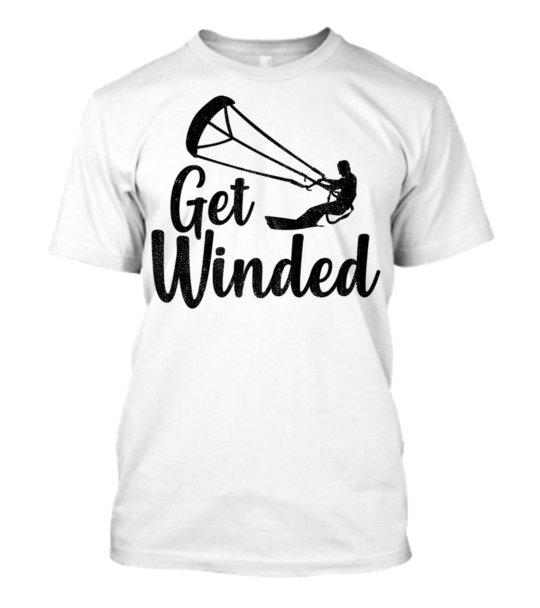 Get Winded Kiteboarding Tropal Summer Adventure T-Shirt