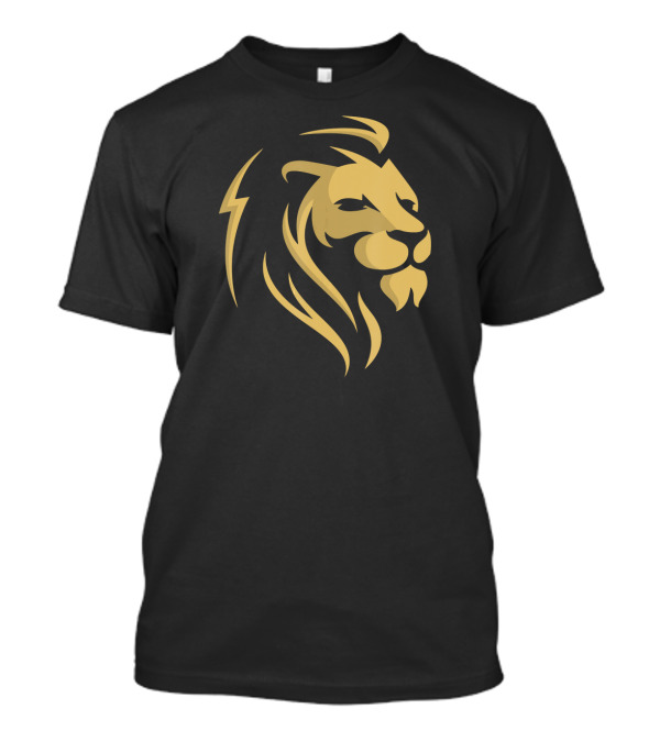 Majestic Gold Lion Wilderness Symbol Men T-Shirt