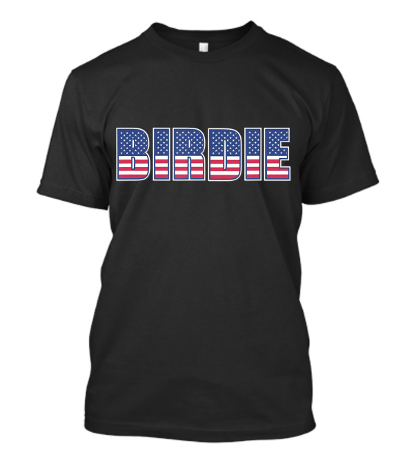 Birdie Stars And Stripes USA Flag Golf T-Shirt