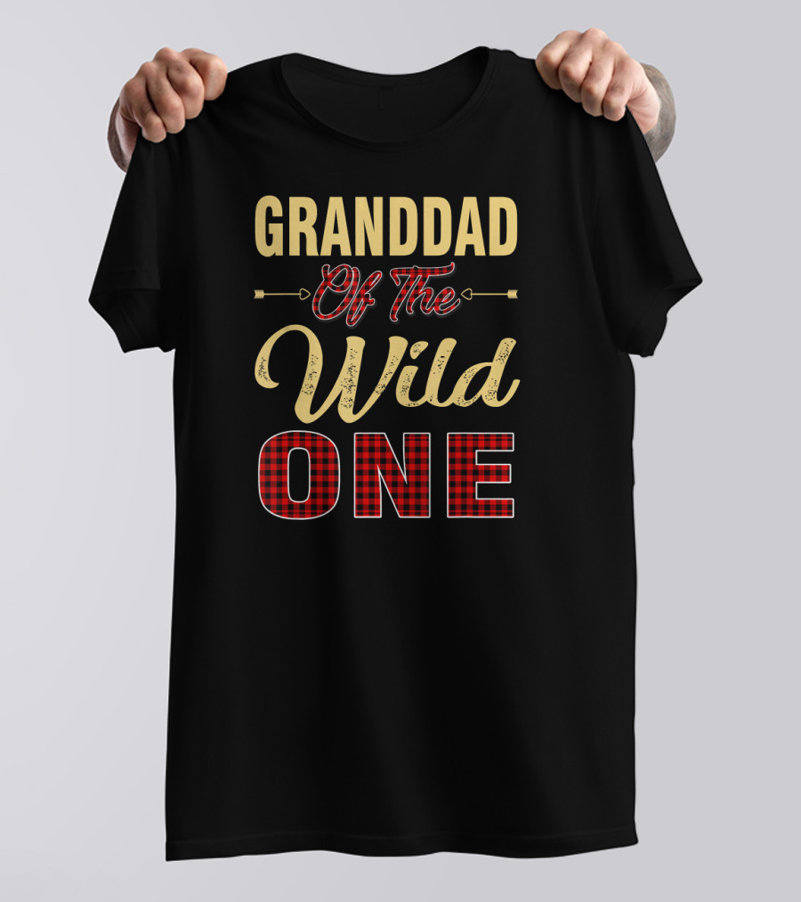 Granddad Of The Wild One Plaid One T-Shirt