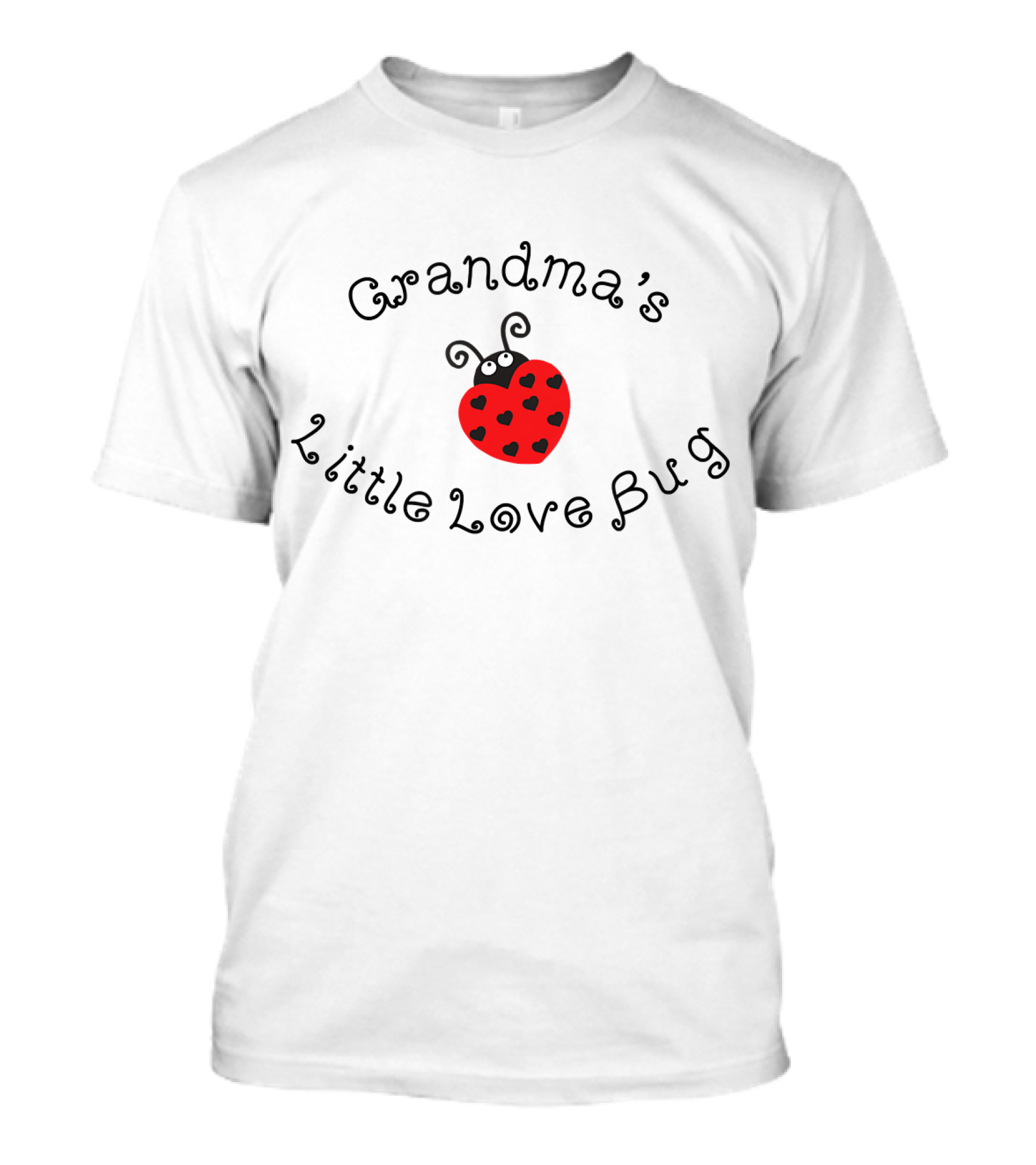 Grandma's Little Love Bug Heart-Shaped Ladybug With Cute Hearts T-Shirt