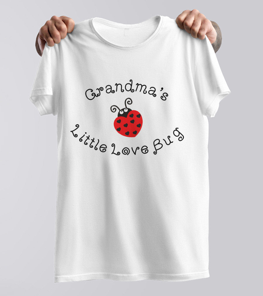 Grandma's Little Love Bug Heart-Shaped Ladybug With Cute Hearts T-Shirt