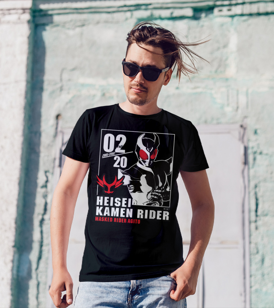 02nd 2001-2002 Heisei Kamen Rider Masked Rider Agito T-Shirt