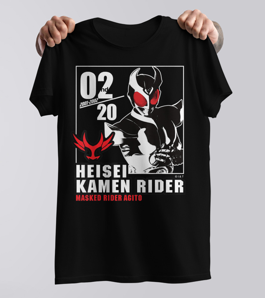 02nd 2001-2002 Heisei Kamen Rider Masked Rider Agito T-Shirt