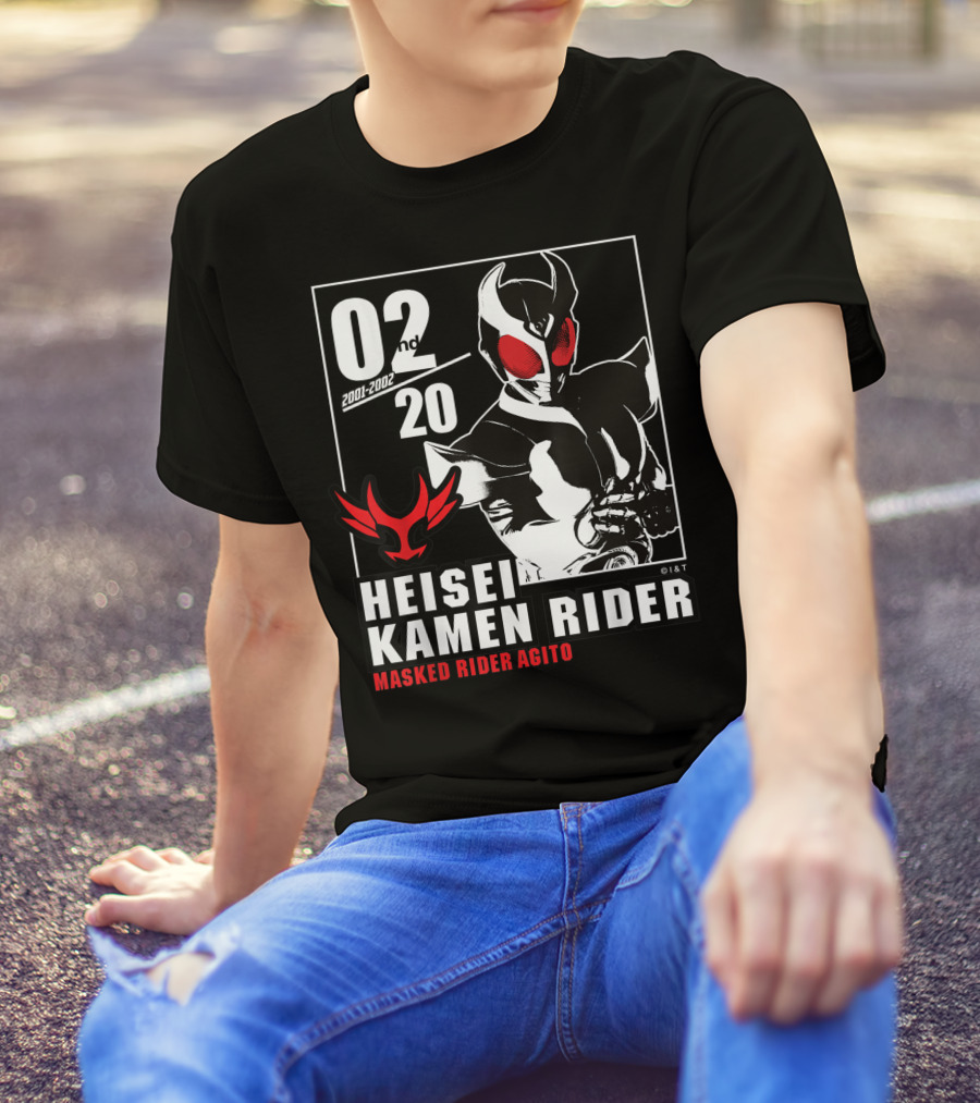 02nd 2001-2002 Heisei Kamen Rider Masked Rider Agito T-Shirt