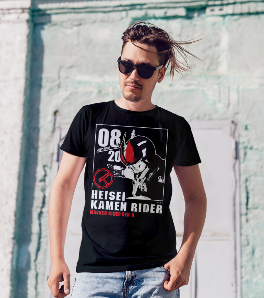 08th 2007-2008 Heisei Kamen Rider Masked Rider Den-O T-Shirt