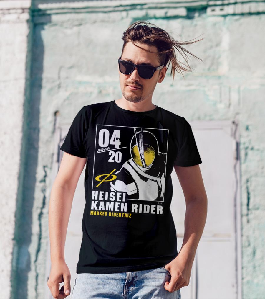 04 2003-2004 Heisei Kamen Rider Masked Rider Faiz T-Shirt