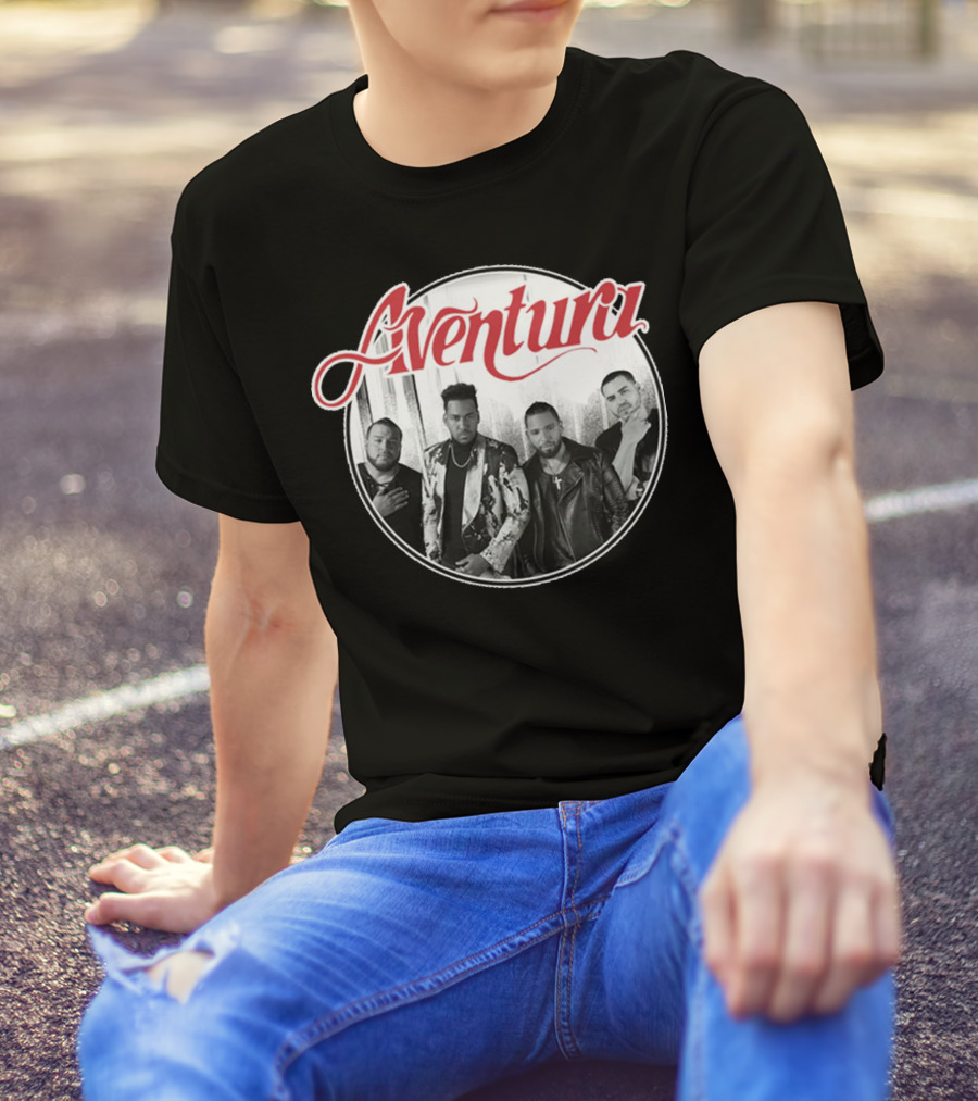 Aventura Inmortal Band Members Photo T-Shirt