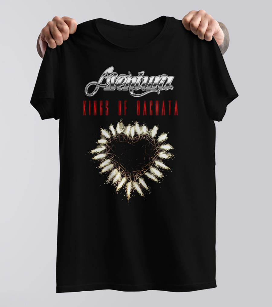Aventura Kings Of Bachata Heart T-Shirt