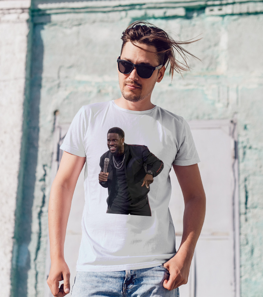 Kevin Hart Stand-Up Comedy Performance With Microphone T-Shirt