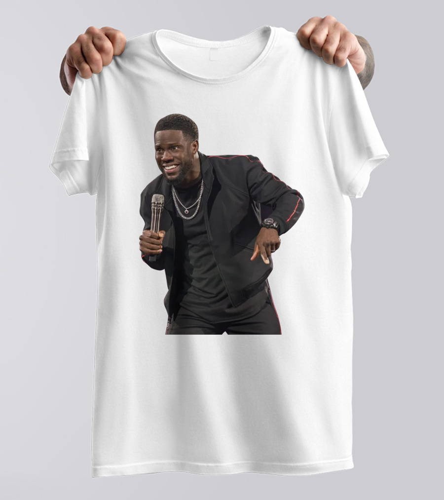 Kevin Hart Stand-Up Comedy Performance With Microphone T-Shirt
