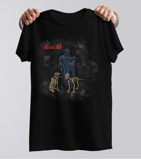 Alex G Grim Reaper With Skeleton Dogs T-Shirt