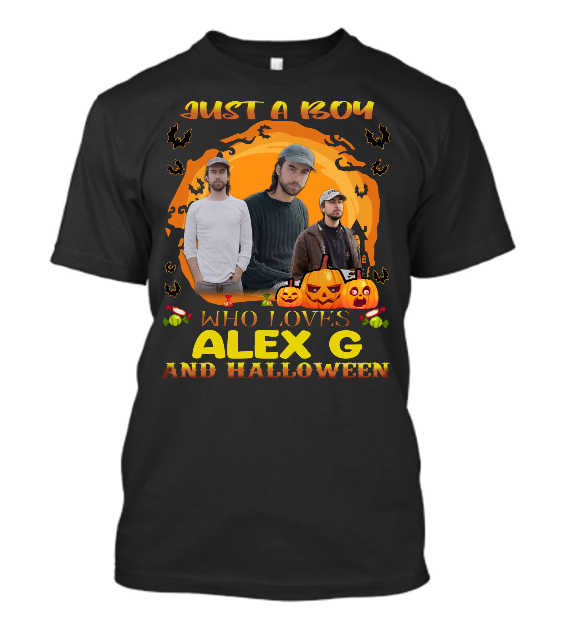 Just A Boy Who Loves Alex G And Halloween T-Shirt