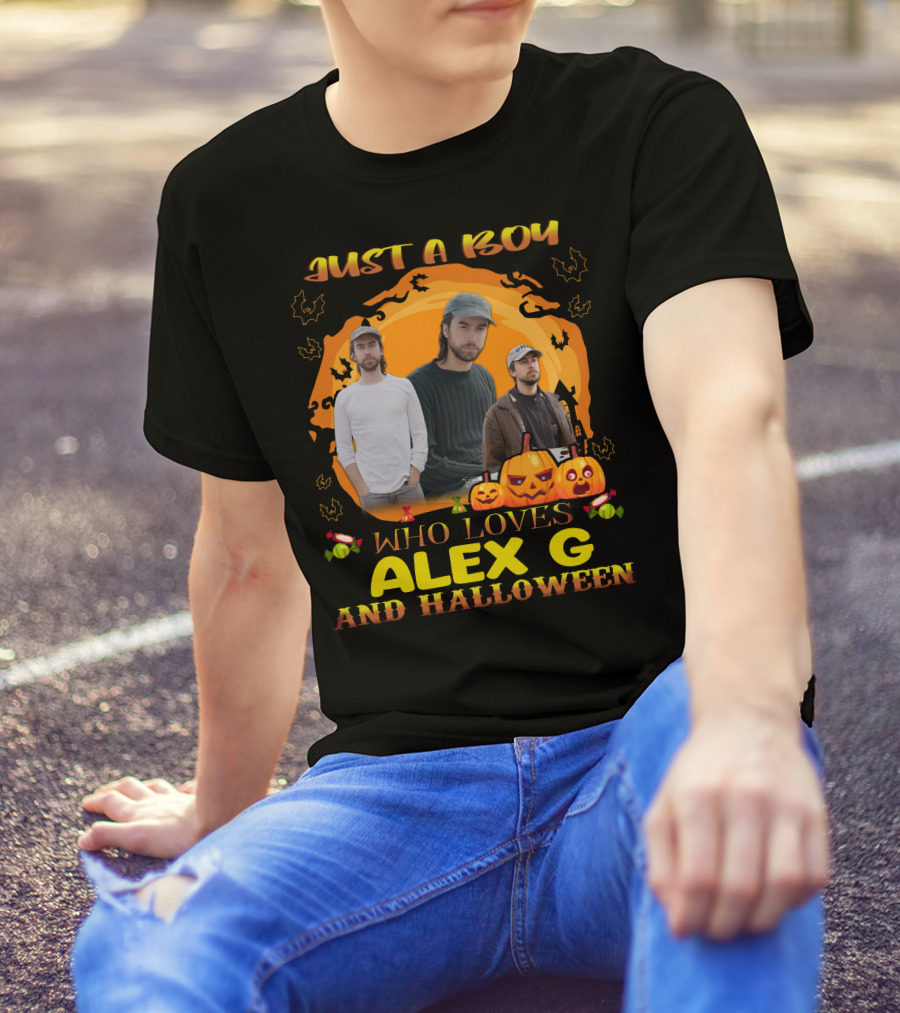 Just A Boy Who Loves Alex G And Halloween T-Shirt