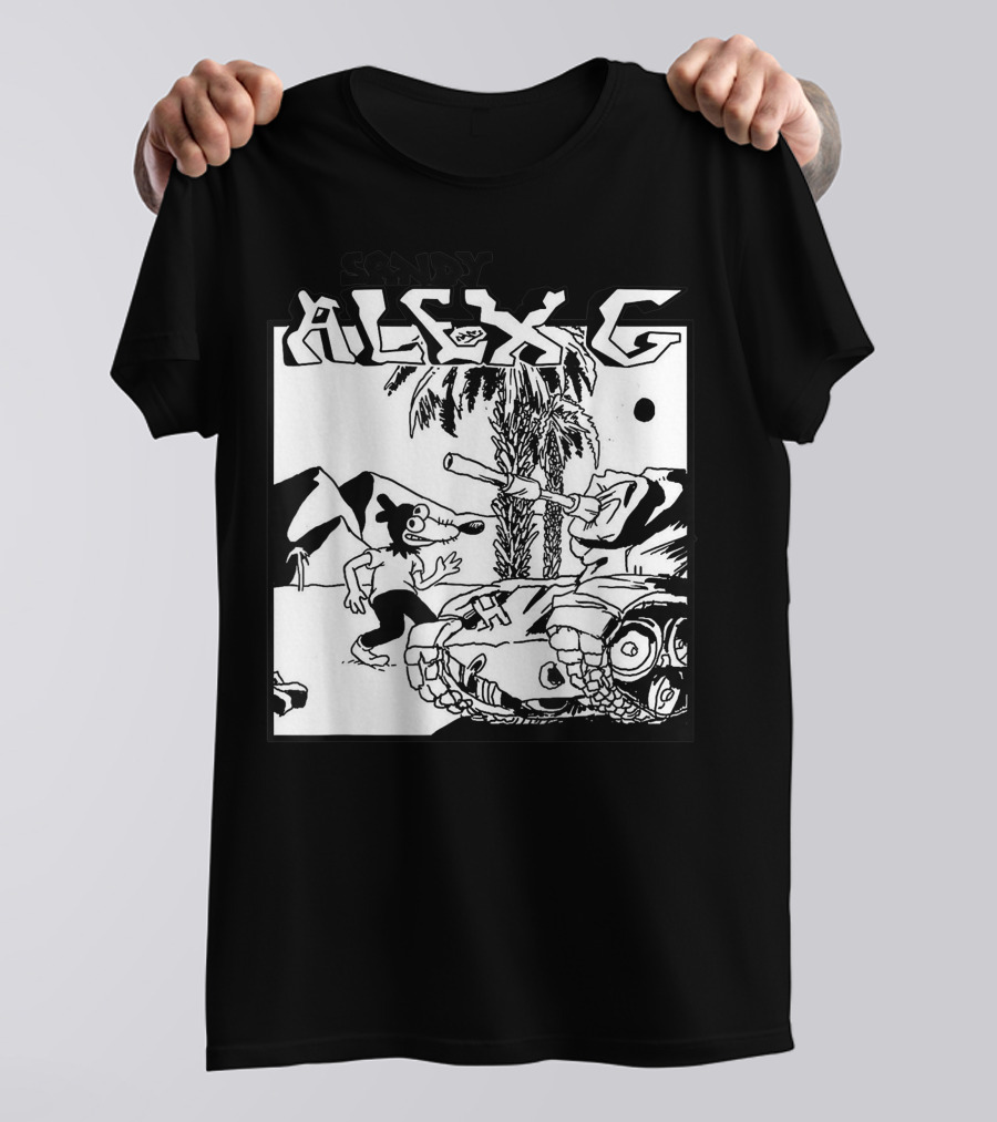 Sandy Alex G Cartoon Tank Forest Scene T-Shirt