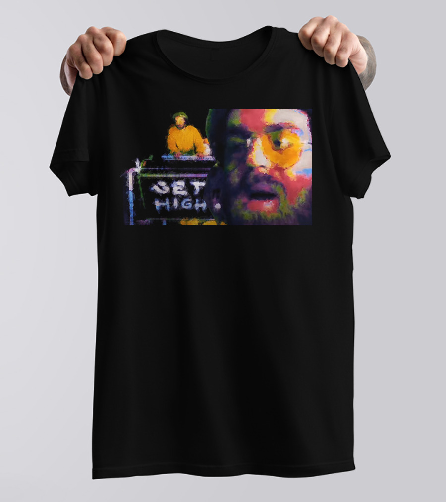 Get High Colorful Portrait And DJ Booth T-Shirt