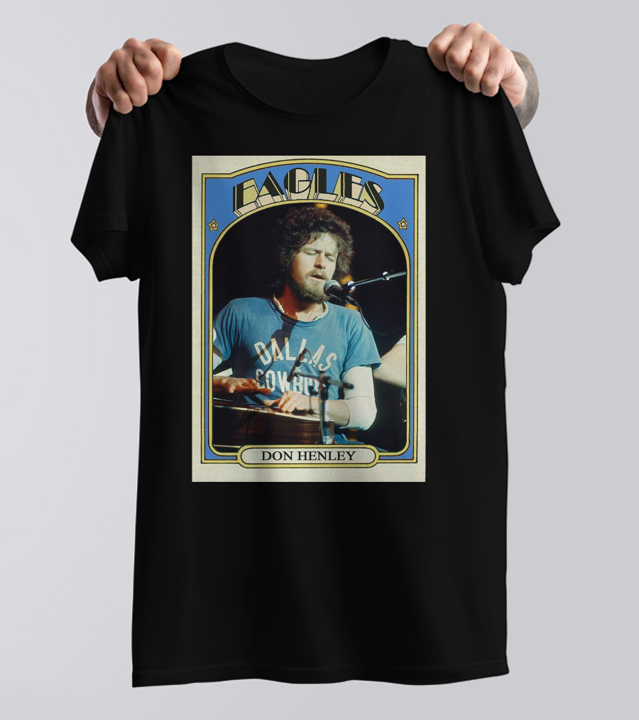 Eagles Don Henley Vintage Dallas Cowboys Card T-Shirt