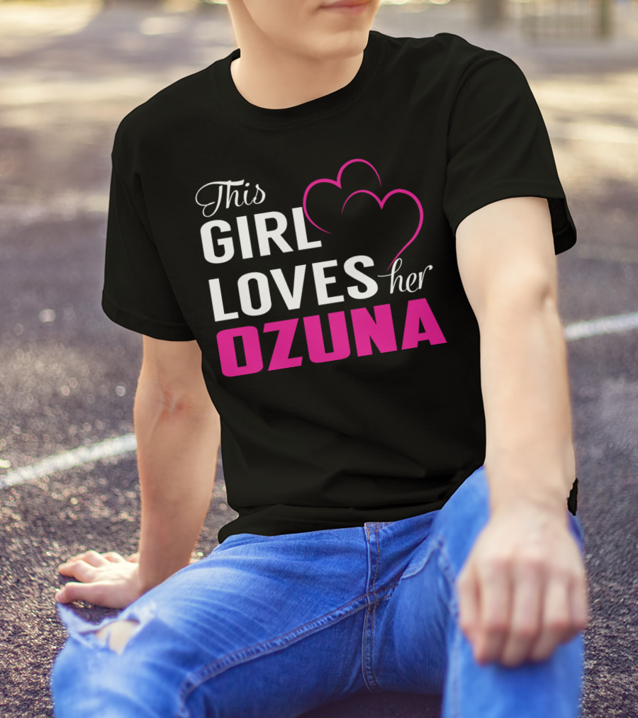 This Girl Loves Her OZUNA Heart T-Shirt
