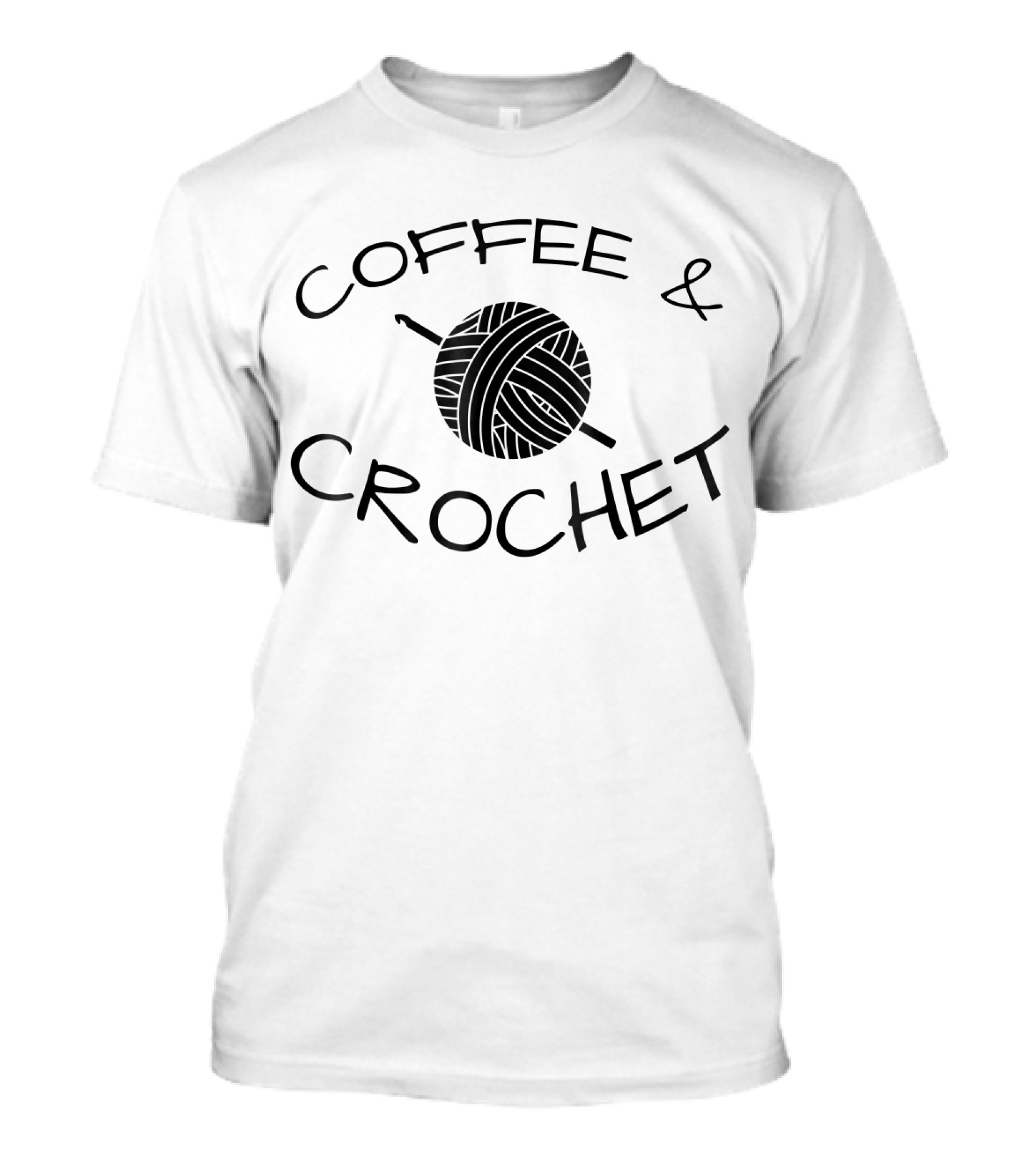 Coffee And Crochet Yarn Ball T-Shirt