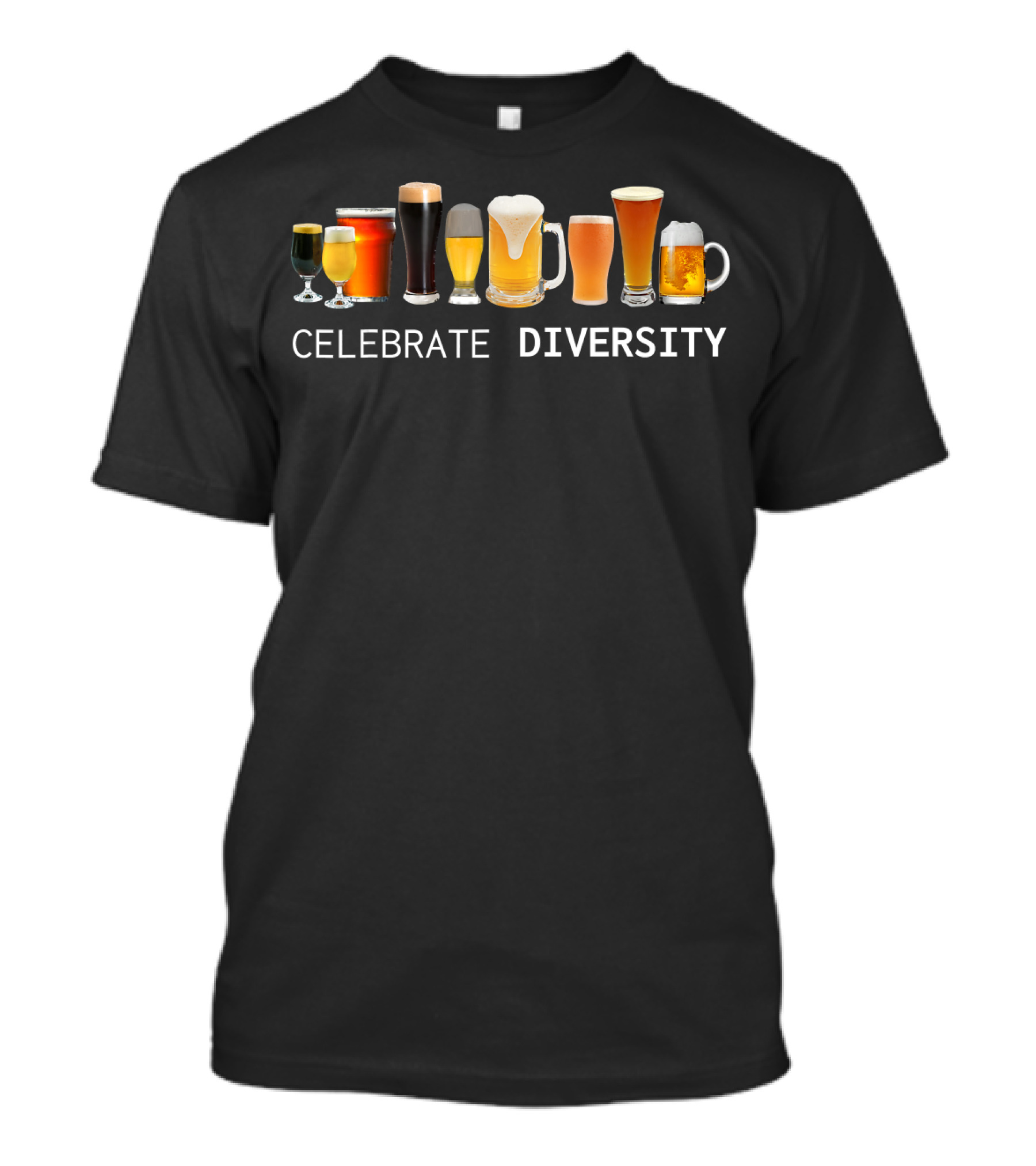 Celebrate Diversity Craft Beer Drinking T-Shirt