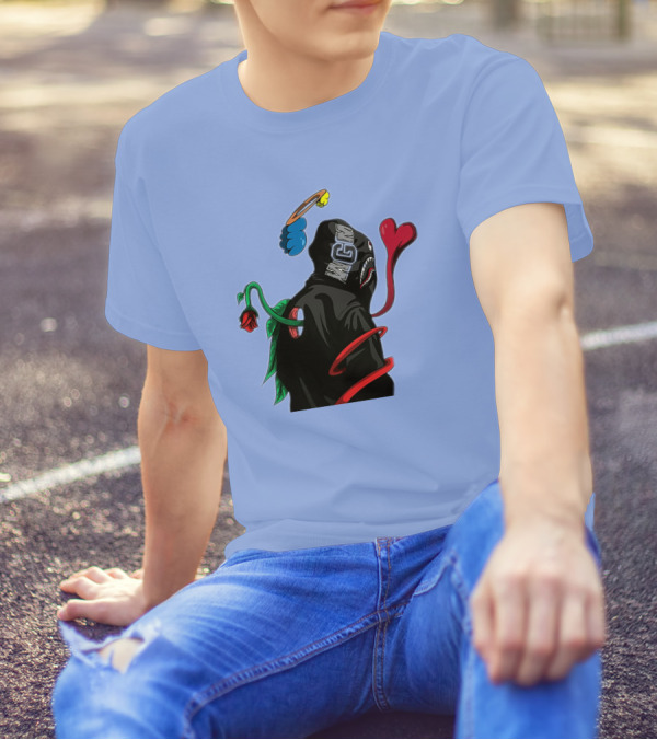 WGM Rose Hypebeast Hoodie With Cartoon Hands And Shark Hood T-Shirt
