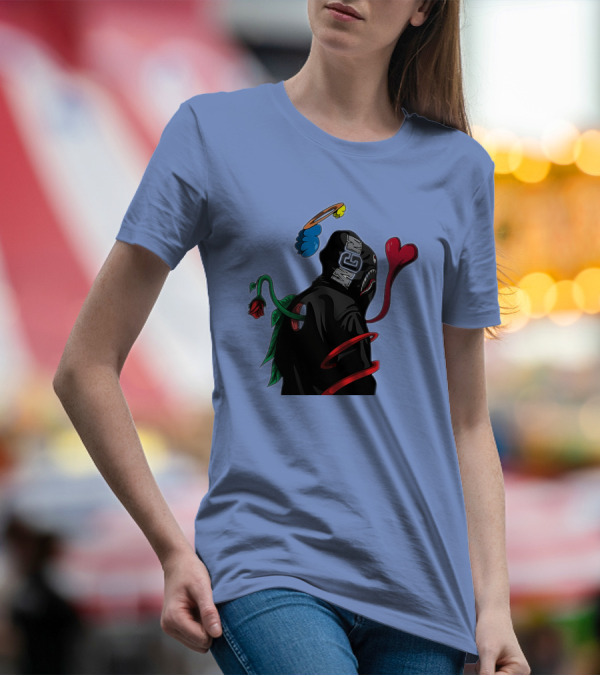 WGM Rose Hypebeast Hoodie With Cartoon Hands And Shark Hood T-Shirt