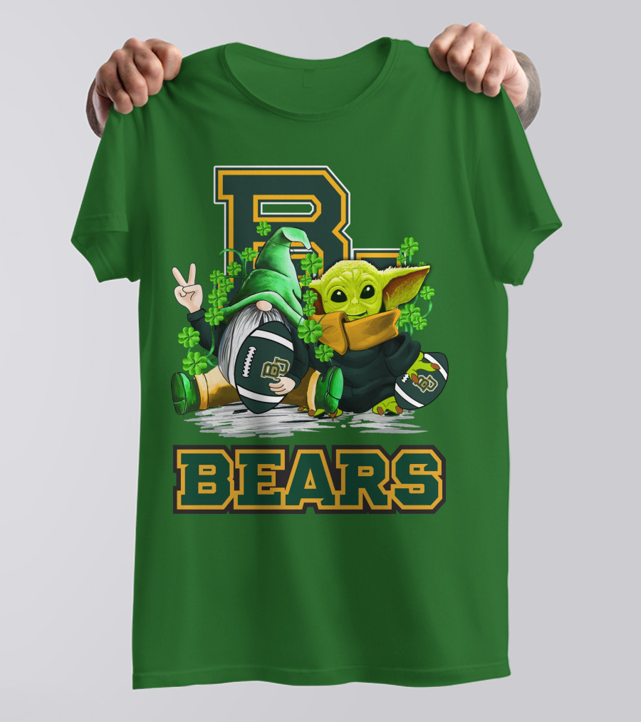 Baylor Bears St. Patrick's Day Football Clover T-Shirt
