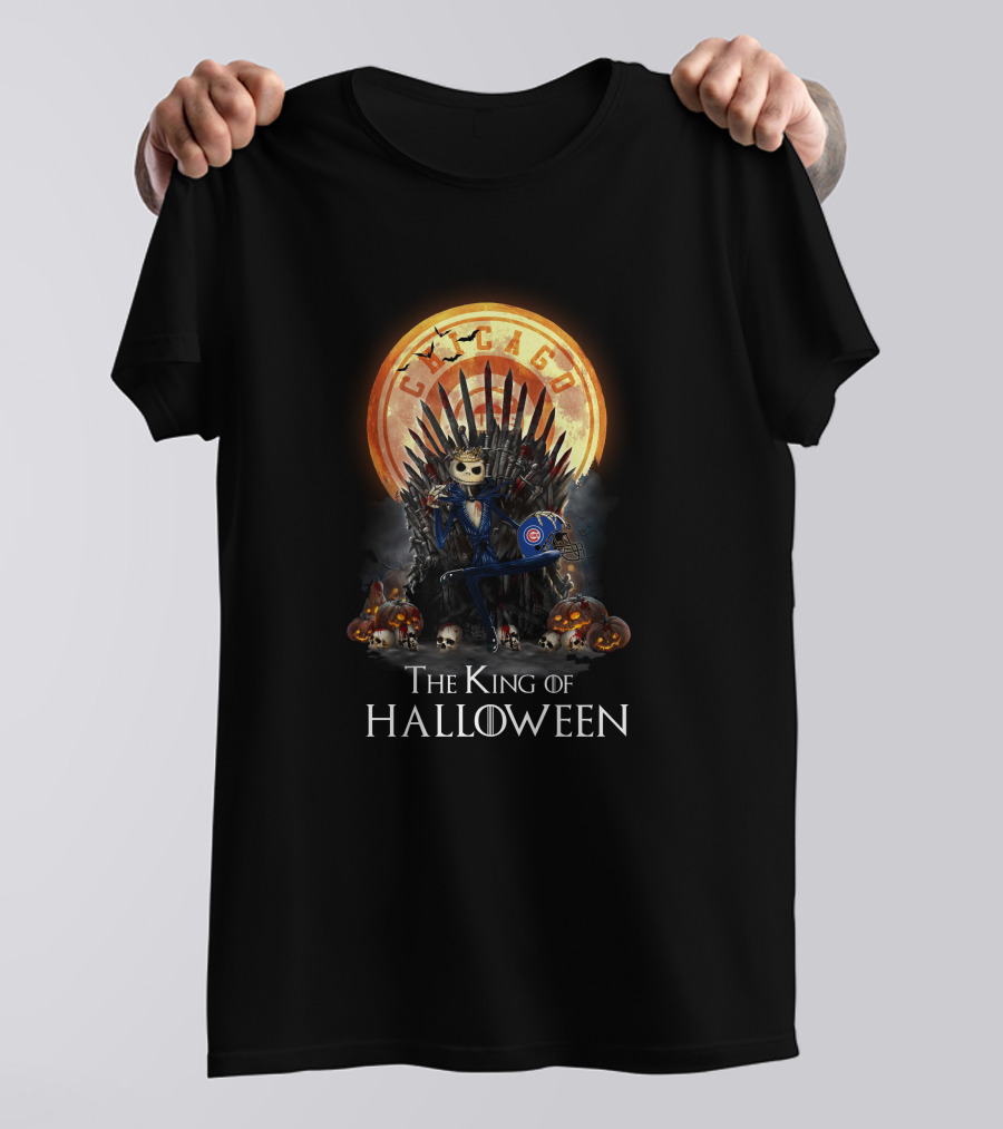 Chicago Cubs Halloween Throne King T-Shirt
