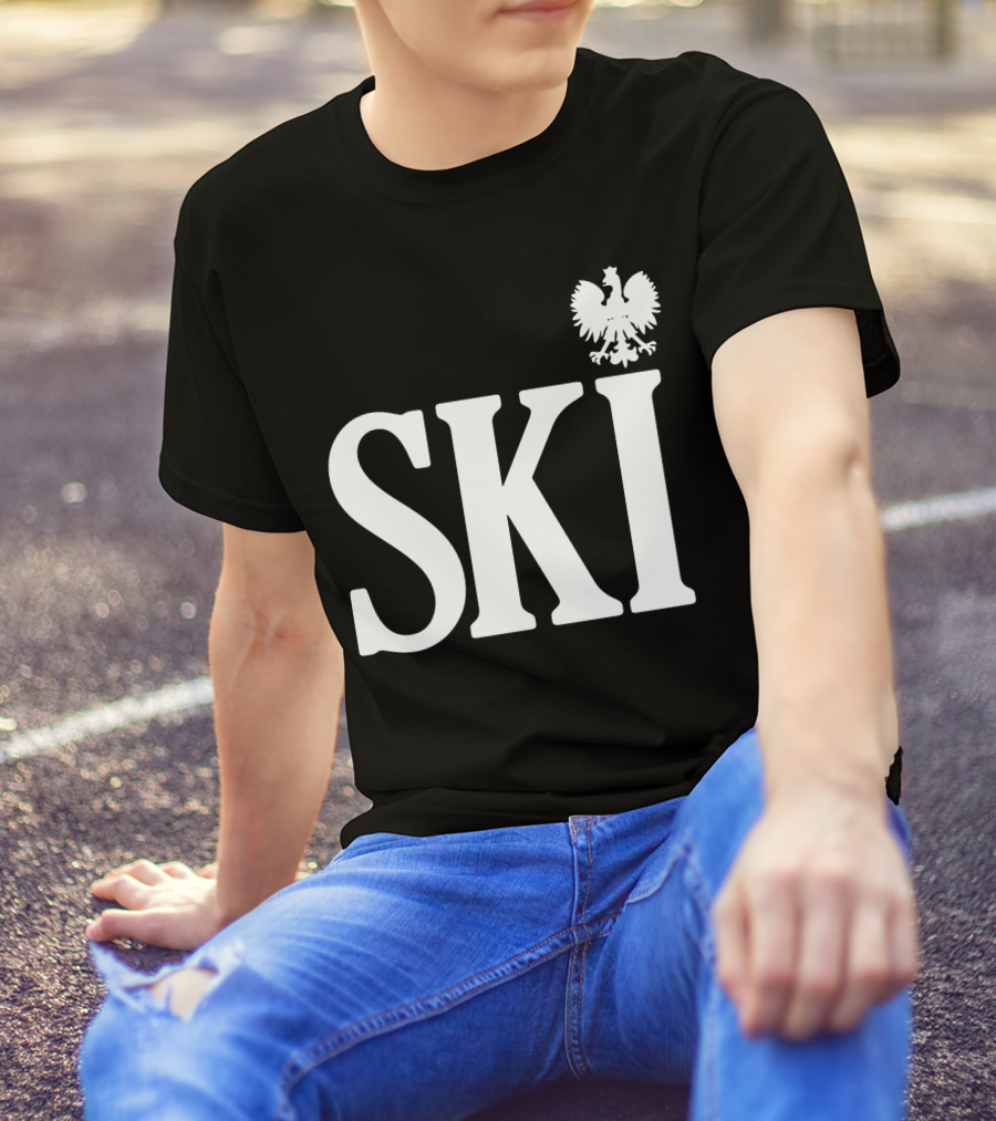 SKI Polish White Eagle T-Shirt