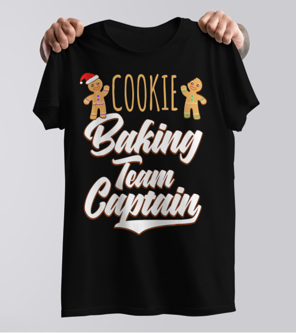 Cookie Baking Team Captain Santa Gingerbread T-Shirt