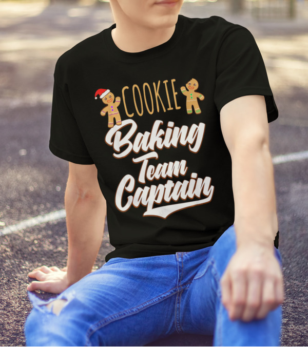 Cookie Baking Team Captain Santa Gingerbread T-Shirt