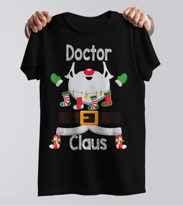 Doctor Claus Santa Christmas Costume Pajama T-Shirt