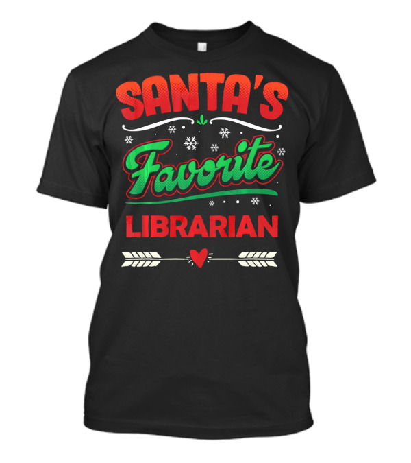 Santa's Favorite Librarian T-Shirt