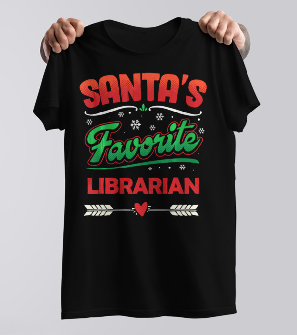 Santa's Favorite Librarian T-Shirt