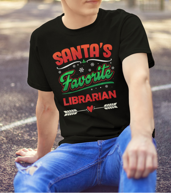 Santa's Favorite Librarian T-Shirt